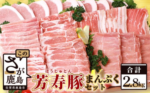 豚肉 小分け SPFプレミアムポーク 芳寿豚 まんぷくセット 計2.8kg