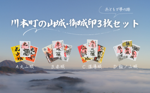 🏯 川本町の山城・御城印セットに新たな種類が加わりました！