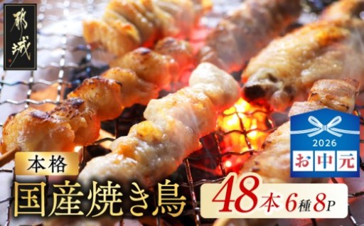 都城市より～【お中元】職人串打ちの本格焼き鳥48本!!