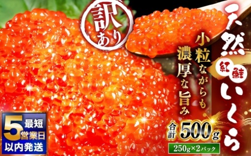 紅鮭いくら醤油漬け 500g（250g×2）