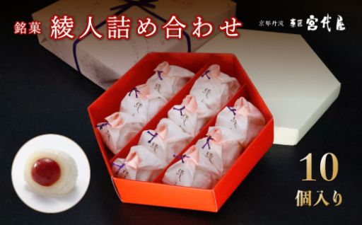 銘菓 綾人詰め合わせ 10個入り