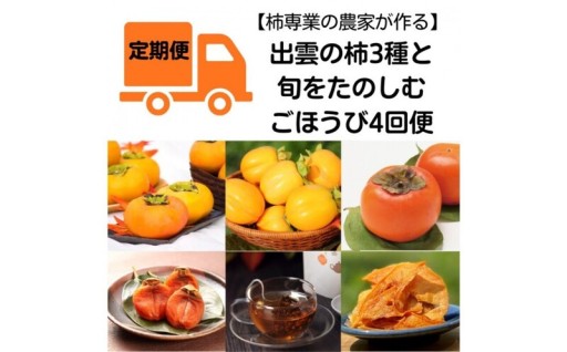 【全4回定期便】出雲の柿3種【10月以降発送】