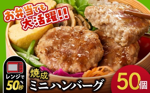 【北海道石狩市】🧑‍🍳ファイヤーバーグ　焼成ミニハンバーグ25g×50枚🍴🥩