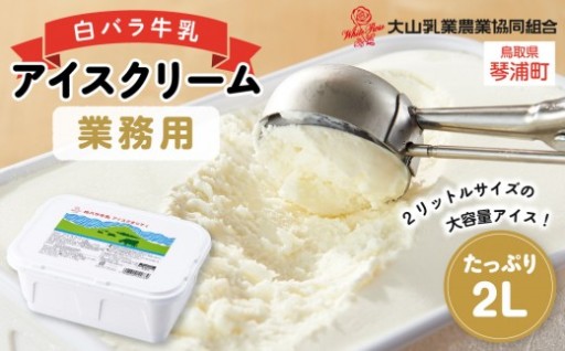 白バラ牛乳　アイスクリーム業務用　2000ｍｌ