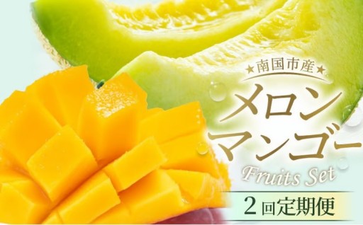 【年2回定期便】メロン・マンゴー (指定月発送) 