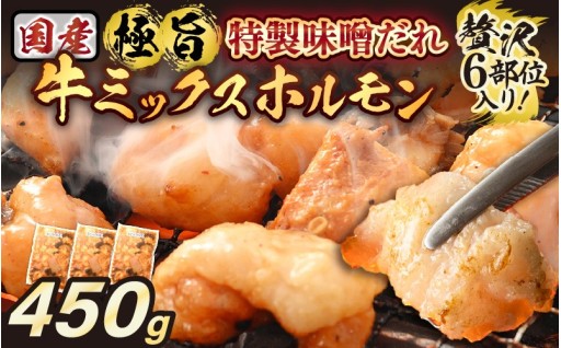 【訳あり】国産牛ミックスホルモン🐂旨みそダレ