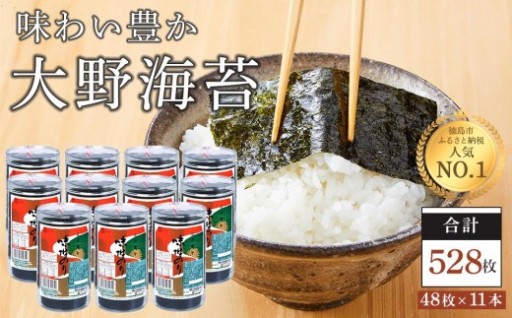 大野海苔 528枚 ( 48枚 × 11本 )