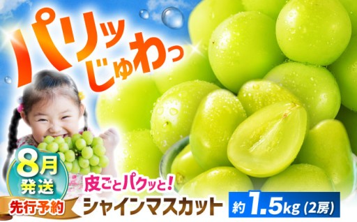 【7/21締切】8月発送西海シャインマスカット