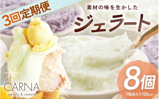 【ジェラート定期便】地元で人気の「カルナ」のジェラート定期便が登場🍨✨
