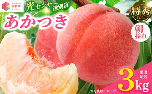 【献上桃の郷】あかつき 特秀 約3kg