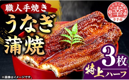 【✨今年の土用の丑の日は7月26日！✨】こだわりの柔らかうなぎ蒲焼【特上ハーフ】３枚