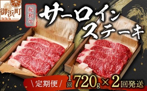  ＼お中元 のし対応／【牛肉本来の肉質を重視🥩】たなかの紀和牛サーロインステーキ（全2回）