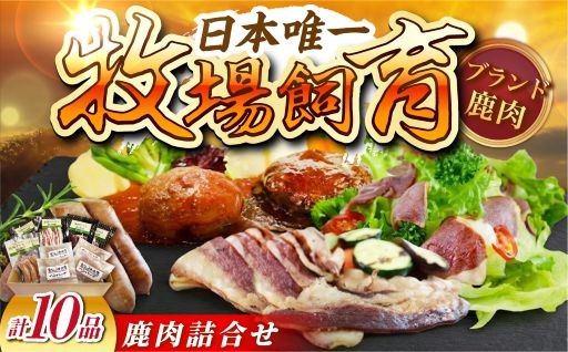 日本唯一の鹿生産牧場から。鹿肉加工品詰め合わせ♪