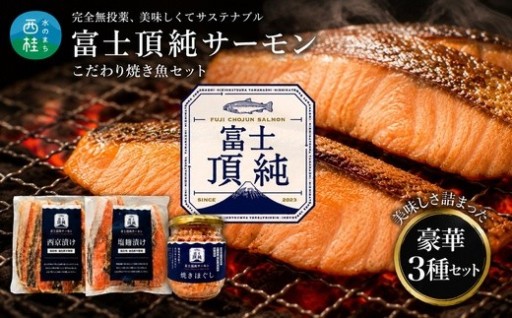 ごはんが進む、贅沢サーモン3種セット