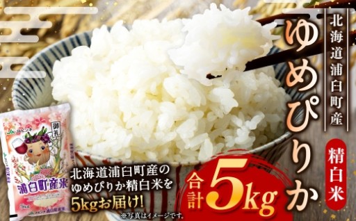 〈 令和8年産 〉 浦臼産ゆめぴりか 精白米 5kg×1袋