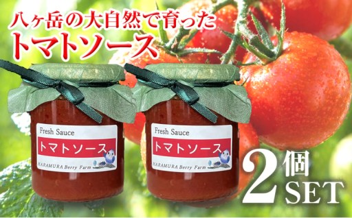 八ヶ岳の大自然で育ったトマトソース 2本セット 
