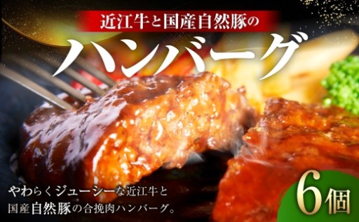 近江牛と国産自然豚のハンバーグ 120g × 6個
