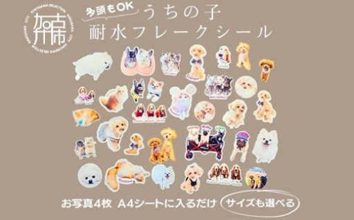 うちの子耐水フレークシール