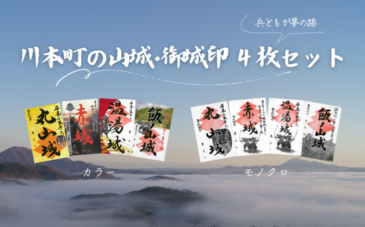 🏯 カラー版・モノクロ版の御城印4枚セットが登場！あなたはどっち派？