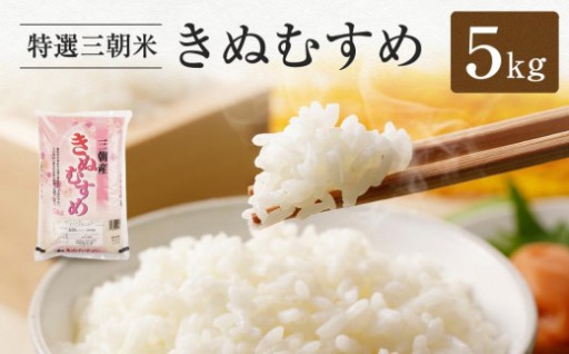 令和7年産 米 特選三朝米 きぬむすめ 三朝町産 5kg
