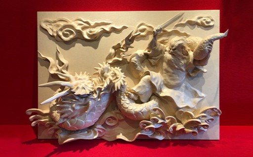 世界に一つの神秘。石州和紙の壁画レリーフ作品✨