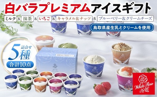 白バラプレミアムアイスギフト10個