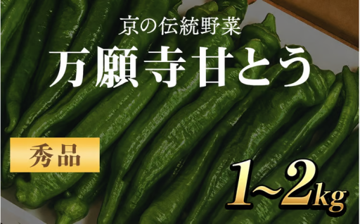 ＜選べる＞京のブランド産品 万願寺甘とう 秀品(1～2kg)