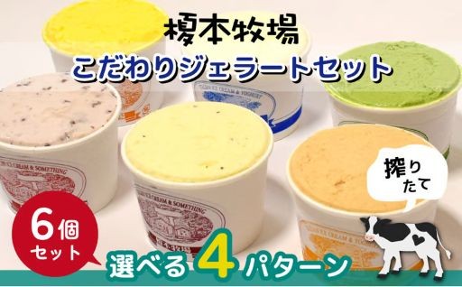 【榎本牧場】新鮮なミルクを低温殺菌！風味豊かなジェラート（ 6個セット）をご紹介！
