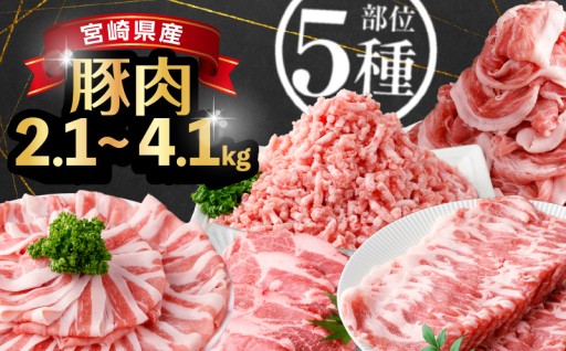 《内容量が選べる》 2.1kg~4.1kg！ 豚バラエティーセット
