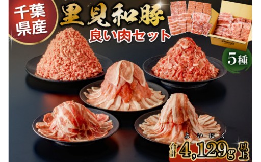 里見和豚　４kg以上　小分け５種　計37パック