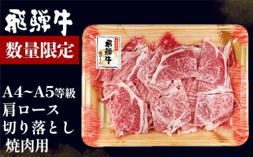 数量限定 飛騨牛 A4~A5等級 飛騨牛 肩ロース 切り落とし 焼肉用 400g