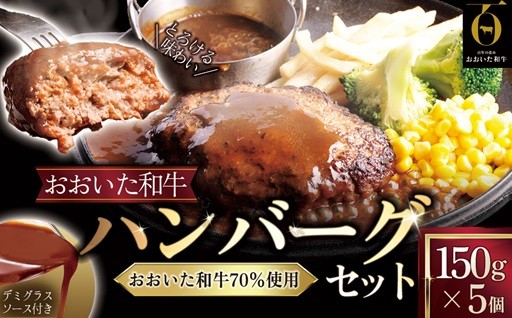 まろやかな口当たり とろける味わいのハンバーグセット150g×5