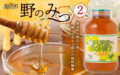 【2️⃣キロのビッグボトルサイズ】うい養蜂の野のみつ2キロ🍯🐝