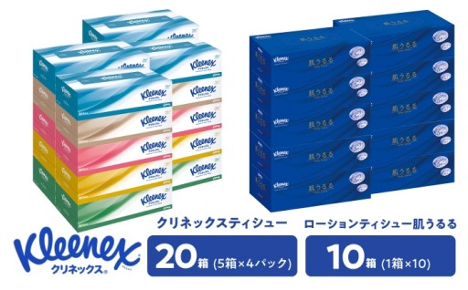 【2種使い比べセット】クリネックスティシュー