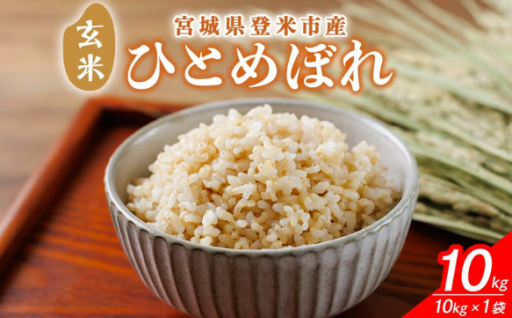 ≪令和7年産≫ 宮城県登米市産 ひとめぼれ 玄米 10kg