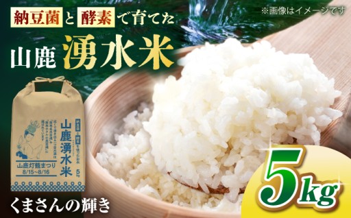 ＼生活応援よか値CP／【先行予約】〈令和8年度産米〉くまさんの輝き 山鹿湧水米 5kg 【合同会社 こば農園】