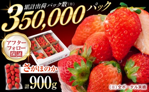 累計出荷35万パック以上！ さがほのか 900g