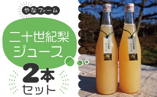 【やなファーム】二十世紀梨ジュース2本セット