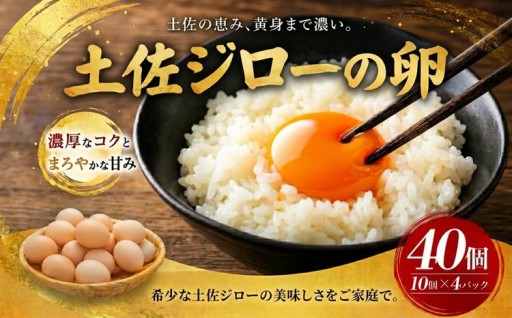 土佐ジローの卵 40個入り (10個×4パック)