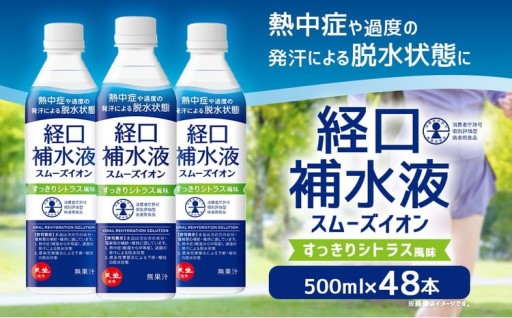 経口補水液 スムーズイオン 500ml × 48本