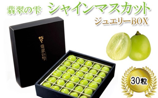 【JU米子髙島屋選定品】<翡翠の雫> シャインマスカット ジュエリーBOX