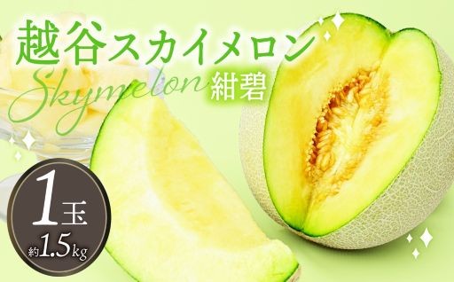 越谷スカイメロン 紺碧が新規返礼品に登場！