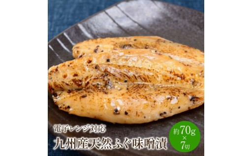 九州産天然ふぐ味噌漬7切　電子レンジ対応【001-0063】
