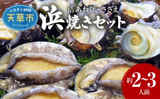 🐚 活あわび・さざえ浜焼きセット受付中！ 🦪