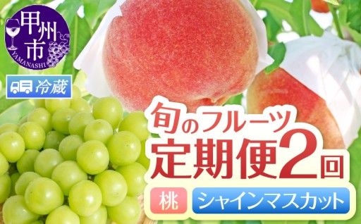 ～フルーツ王国山梨から人気返礼品「桃」「シャインマスカット」を定期便にてお届け～
