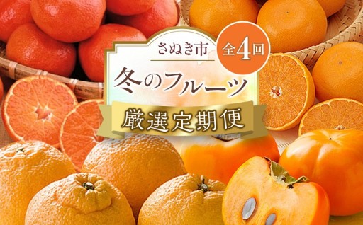 【定期便全4回】冬のフルーツ厳選定期便 柿 みかん 不知火