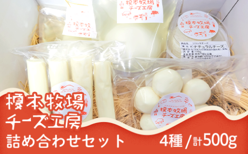 【4種の味を楽しむ♪】榎本牧場チーズ工房　詰め合わせセット（4種：計500g）