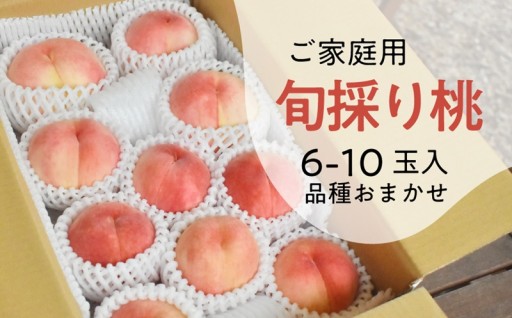【在庫追加】旬採り桃(品種おまかせ) ご家庭用 6-10玉！