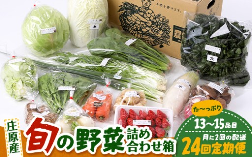 【定期便 24回】「旬の野菜」（13～15品目）