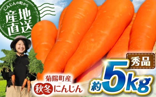 にんじんの町、菊陽。秋冬にんじん 秀品 約5kg